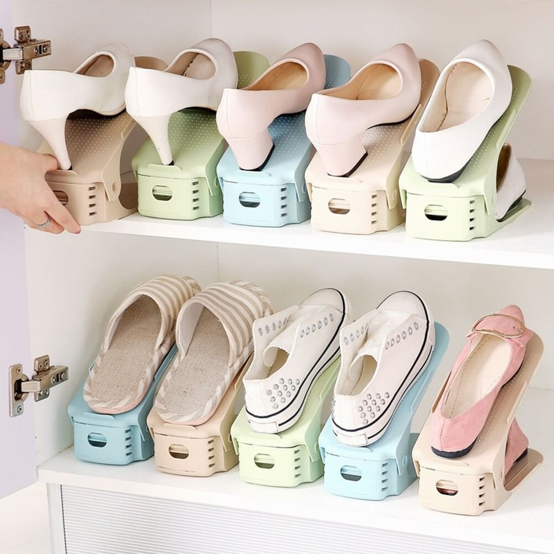 Étagère organisateur de chaussures 2pcs