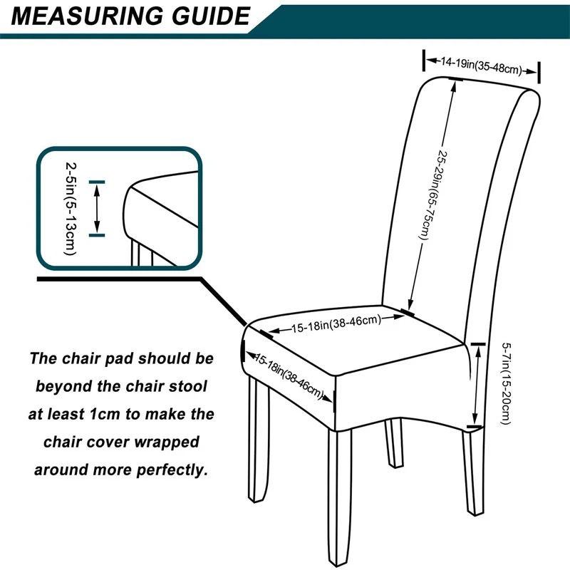 Housse de chaise de salle à manger