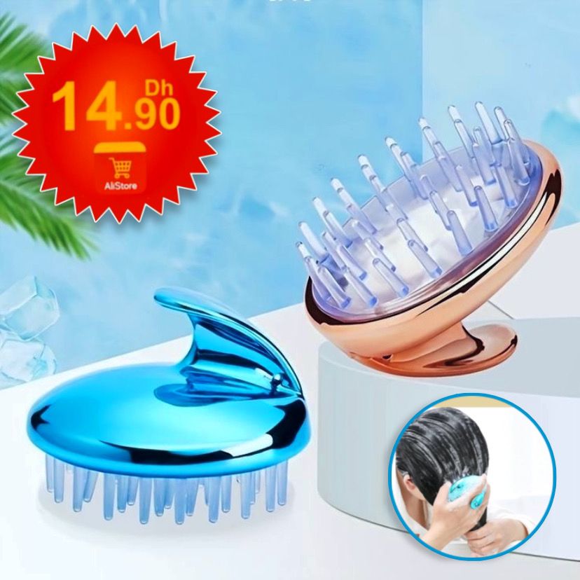 Brosse de massage du cuir chevelu en silicone