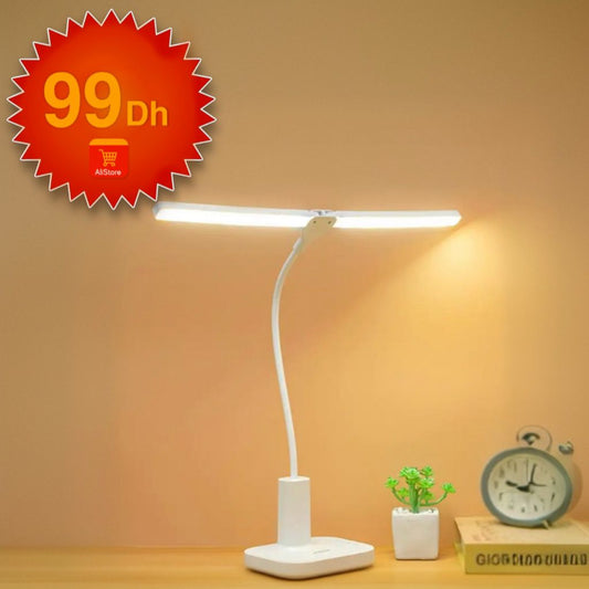 Lampe LED de bureau avec porte-stylo et support téléphone