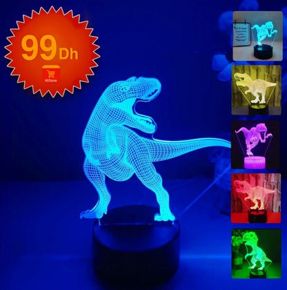 Veilleuse de dinosaure 3D