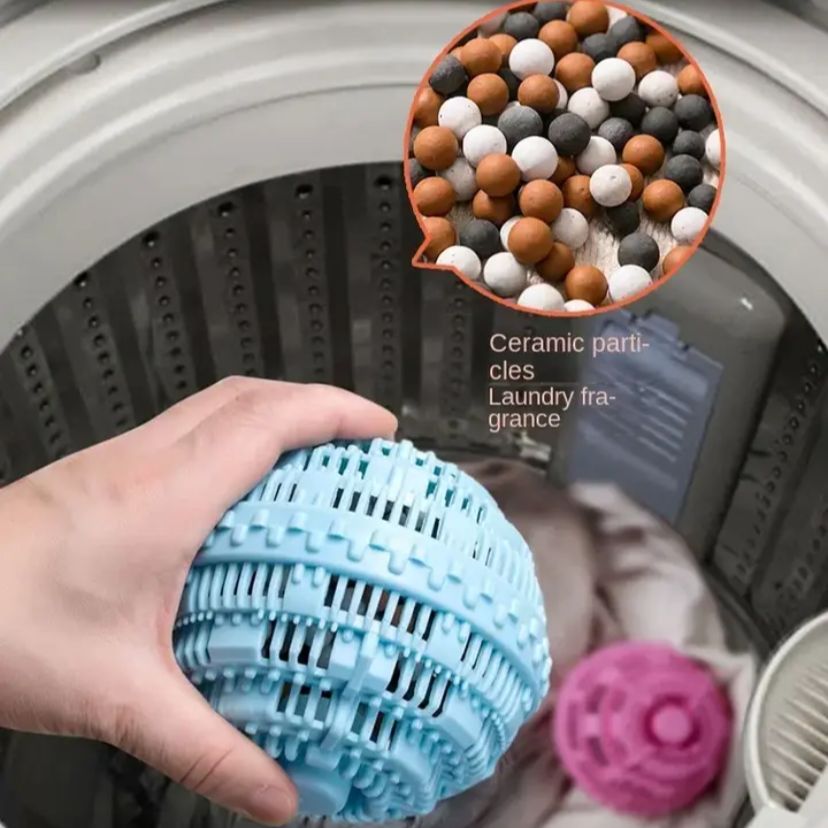 Boule de lessive anti-enroulement pour machine à laver