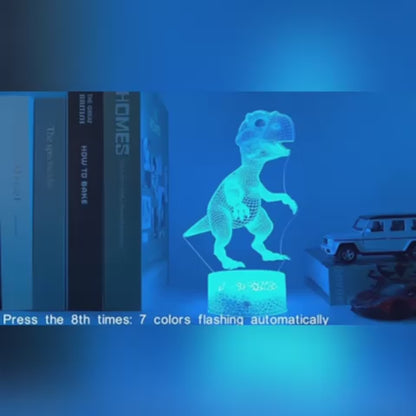 Veilleuse de dinosaure 3D