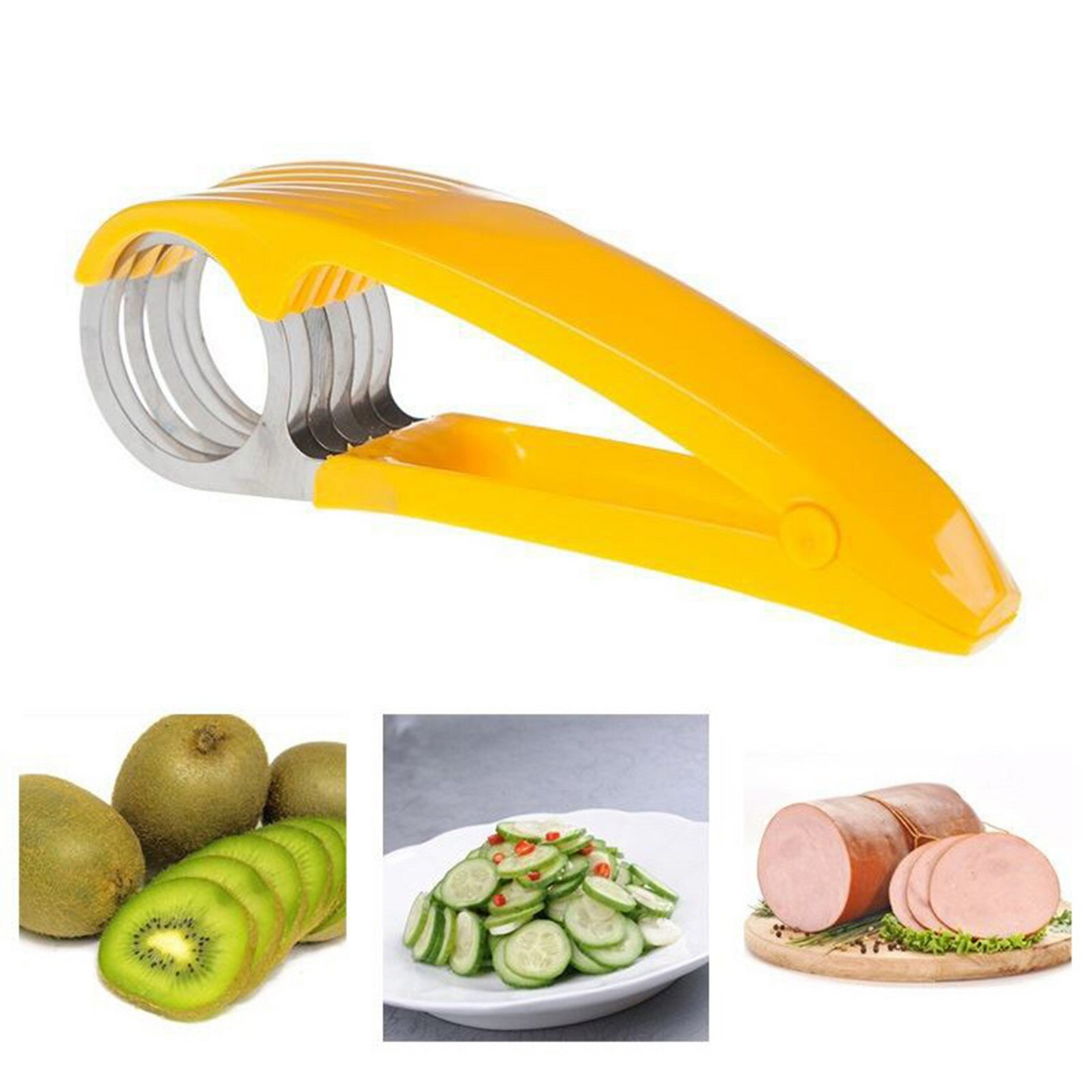 Trancheur coupe-banane et râpe à fruits et légumes