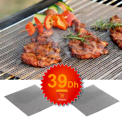 Tapis de cuisson grille de Barbecue 2 pcs