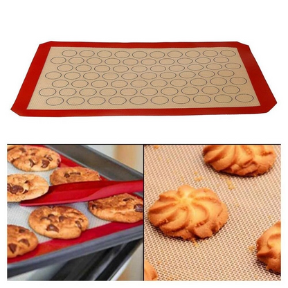 Tapis de Cuisson pour macaron, cookies et pâte pâtissière en Silicone anti adhésif