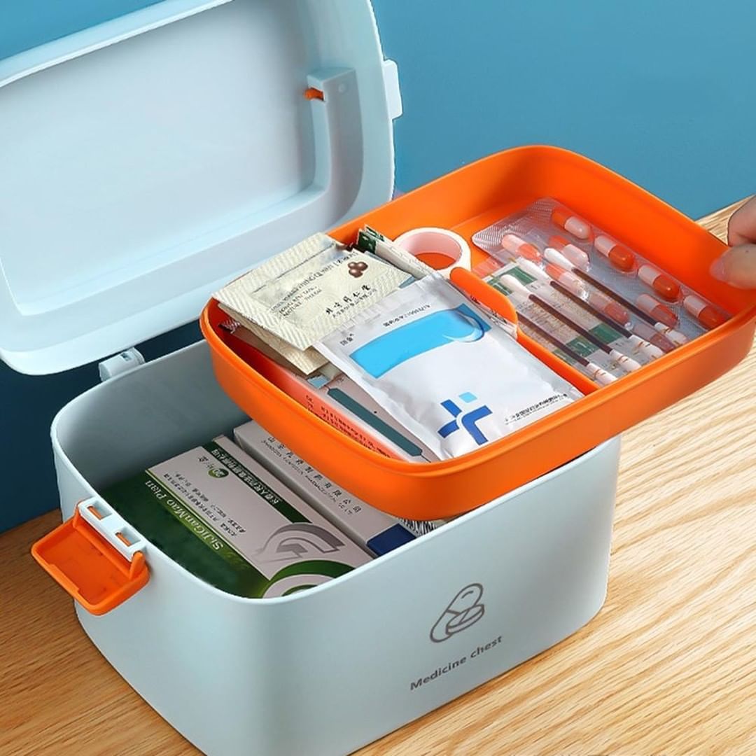 Boîte à médicaments, grande boîte de rangement pour médicaments à domicile,  boîte à médicaments, petite armoire de rangement de Kit médical de premiers  secours - AliExpress