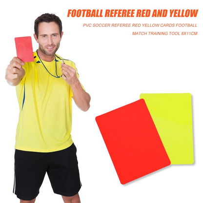 Cartes rouge et jaune FOOTBALL