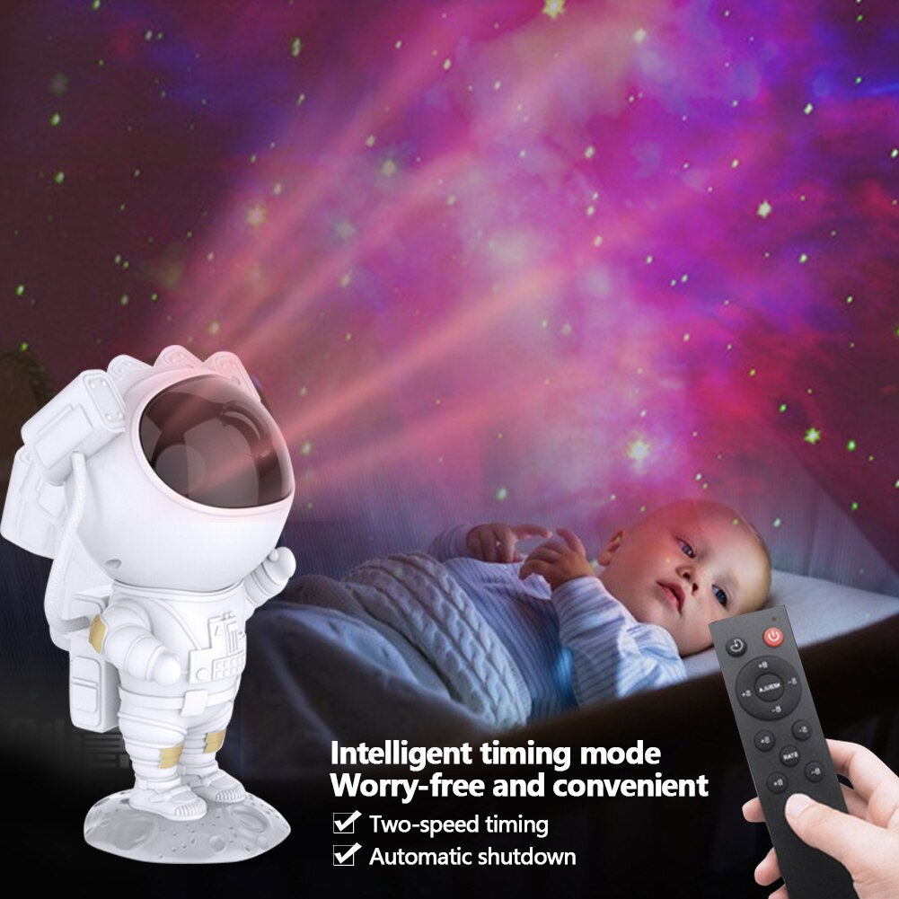 Astronaute projecteur de galaxie veilleuse éclairage avec télécommande -  Alistore
