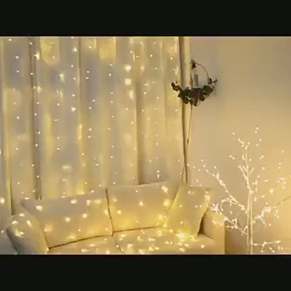 Guirlandes lumineuse LED pour rideau avec télécommande